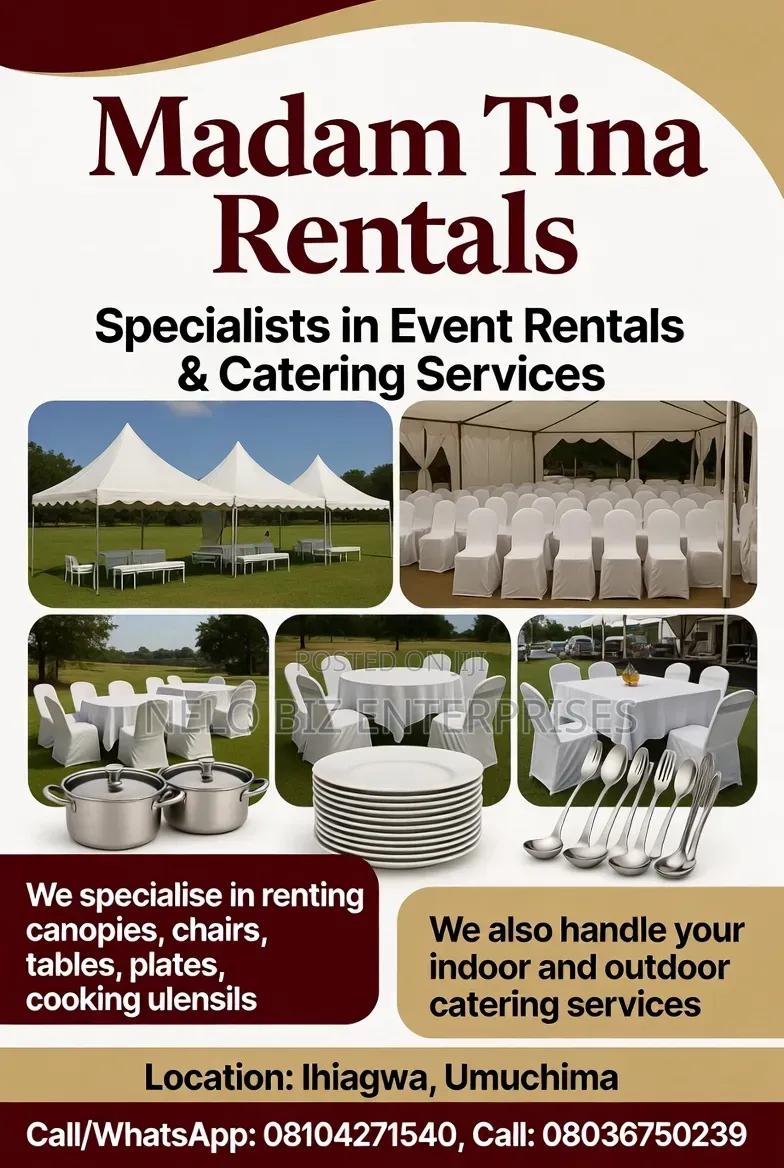 Indoor and Outdoor Rental Services.