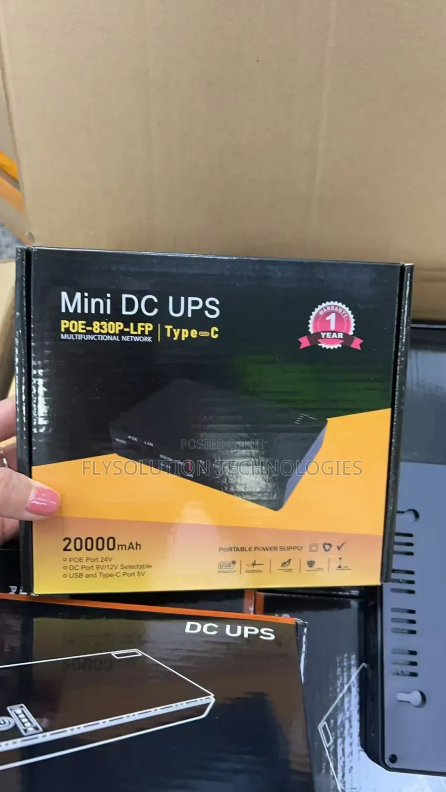 Dc Ups 20,000mah Ups Router Power Bank Poe-830p-LFP