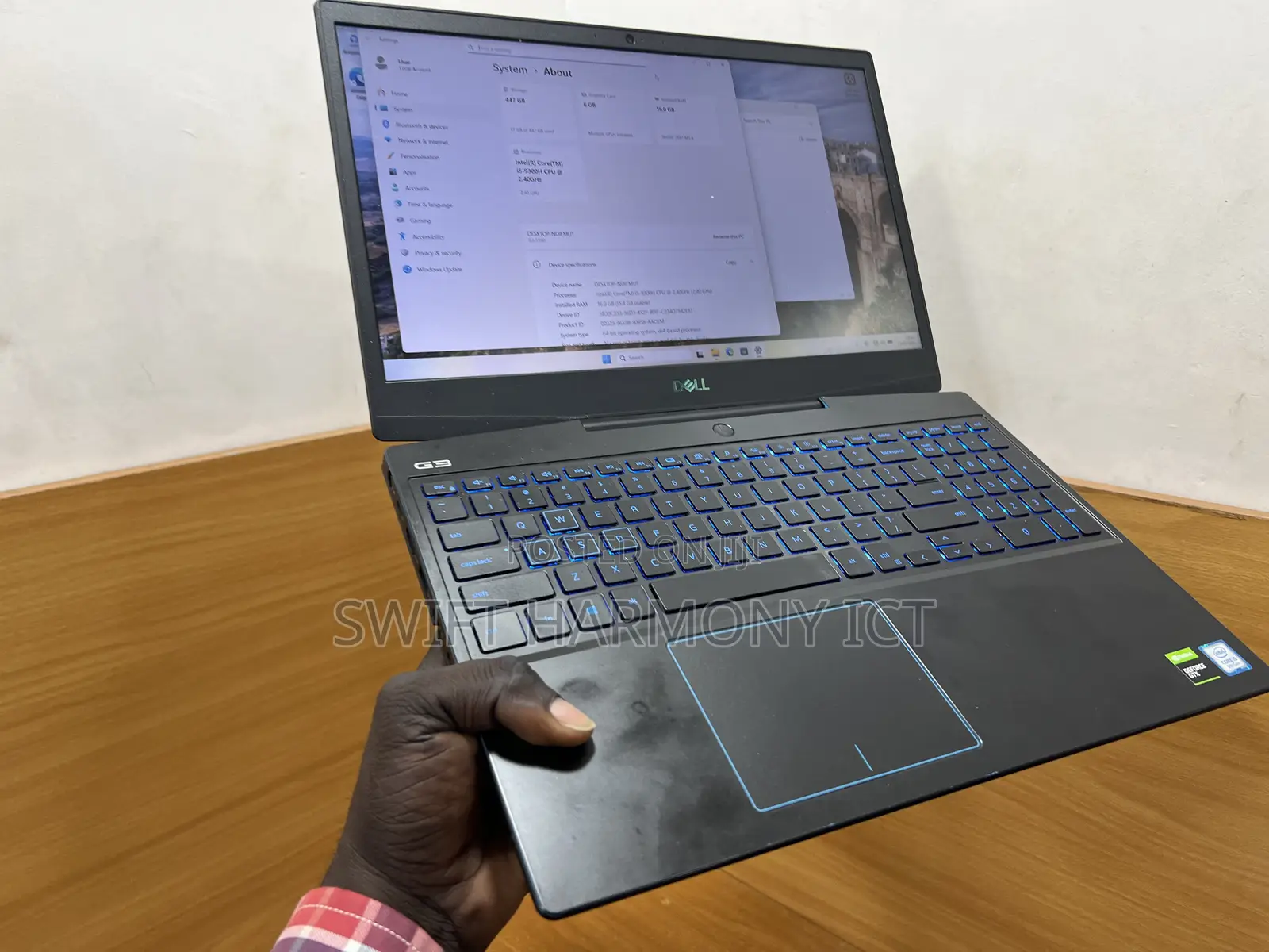 Laptop Dell G3 15 3590 16GB Intel Core i5 SSD 512GB