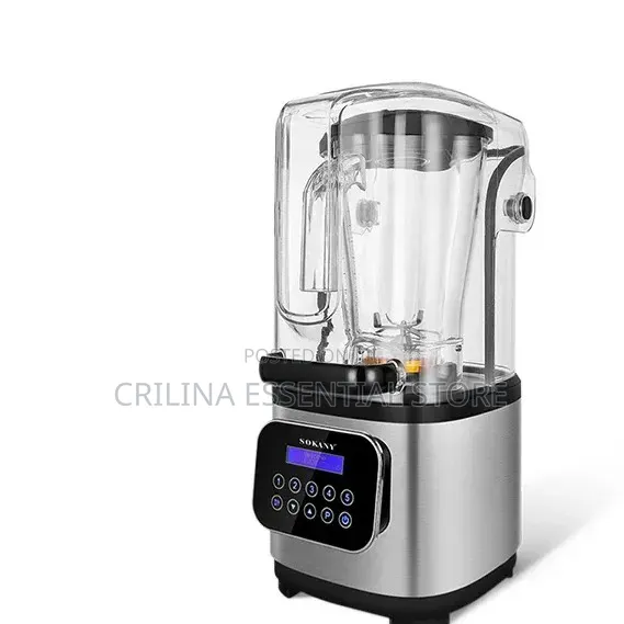 Sokany 2l Soundproof Blender With 8000w Power Stainless Steel Blade