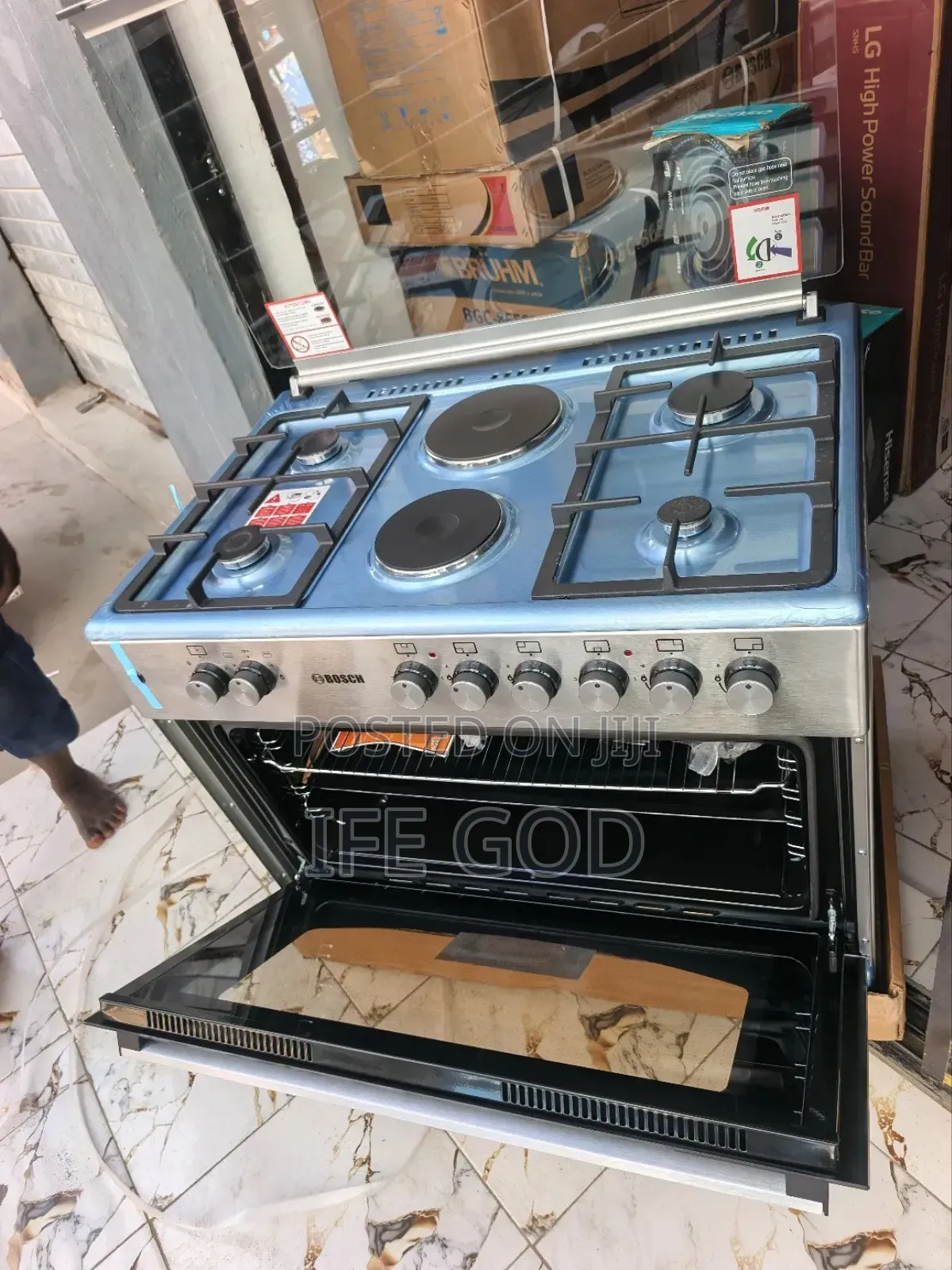 Original Quality Bosch 4+2 Standing Gas Electric Cooker Etc.