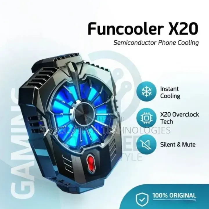 X20 Portable Mobile Cooling Fan for Pugb/Freefire Player Phone Cooler