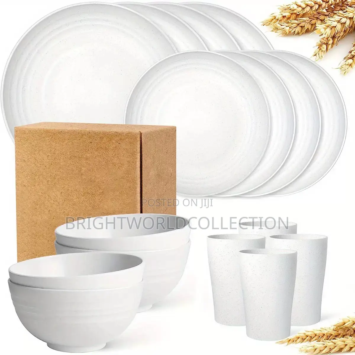16 Set of Dinner Unbreakable Set Dinnerware Sets (16pcs)
