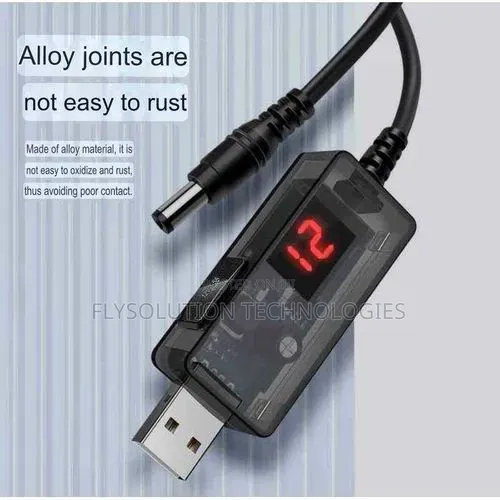 Power Bank Router Usb 5v to Dc 9v 12v Converter Cable for Fan, Wifi