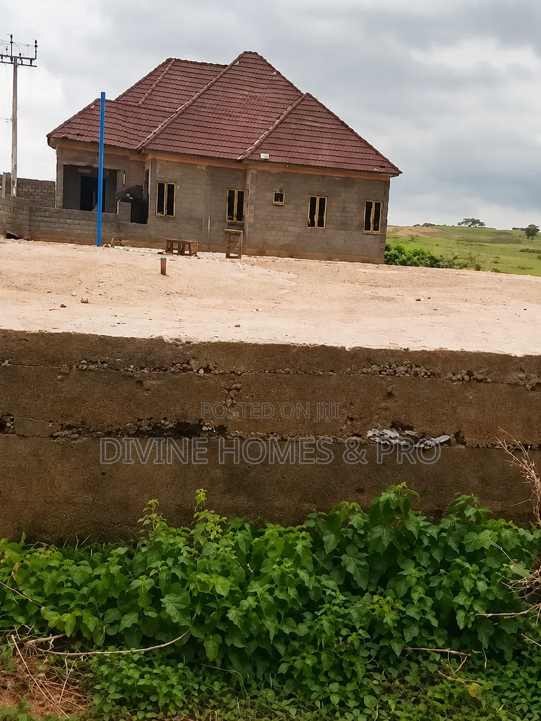 300sqm With DPC for 3 Bedroom Detached Bungalow, Buildable Livable