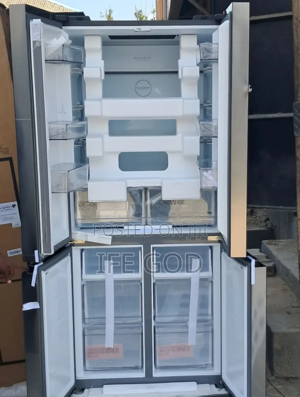 Midea French Doors Inverter 2 Doors Bottom Freezer 2 Door Top Fridge