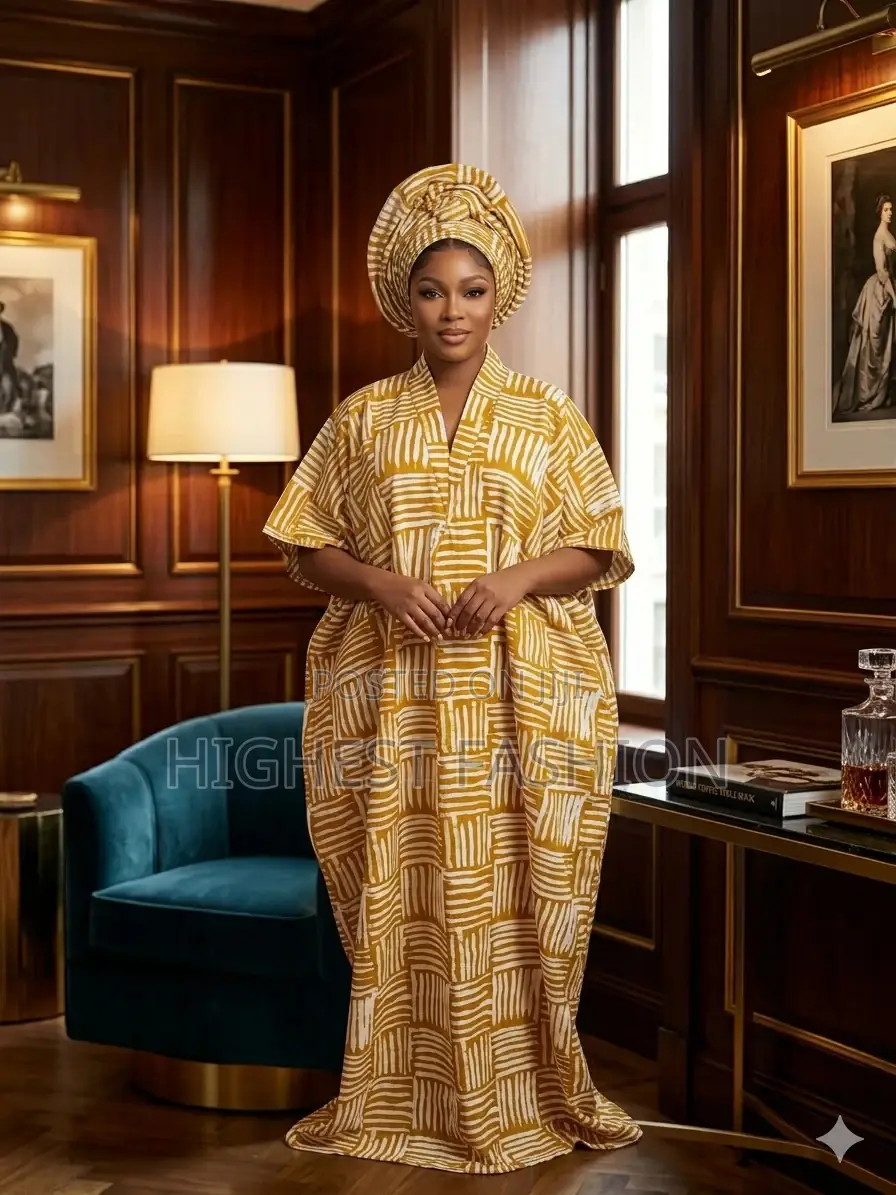 Rich Woman Gown and Scarf - Style 963