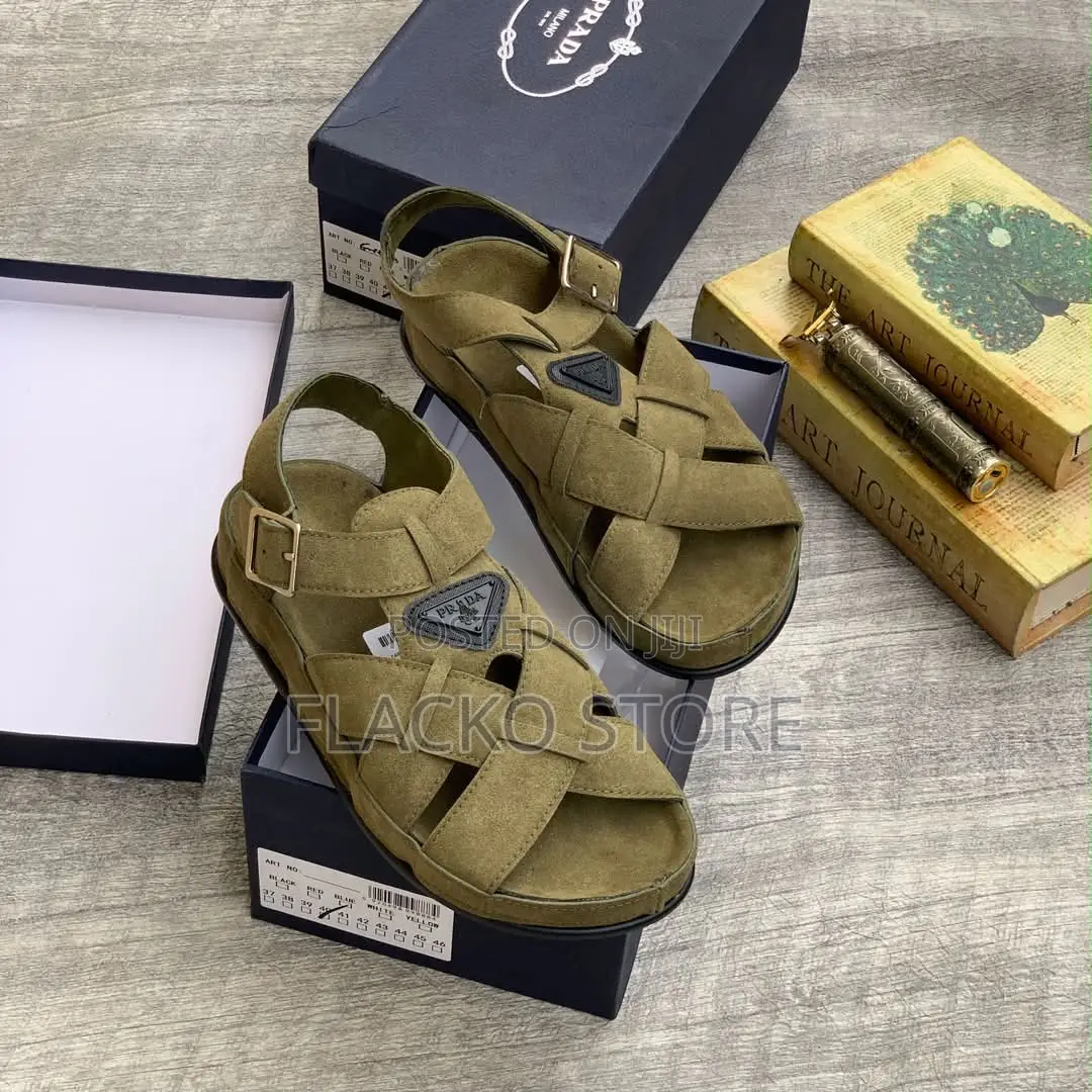 Original Prada Suede Sandals