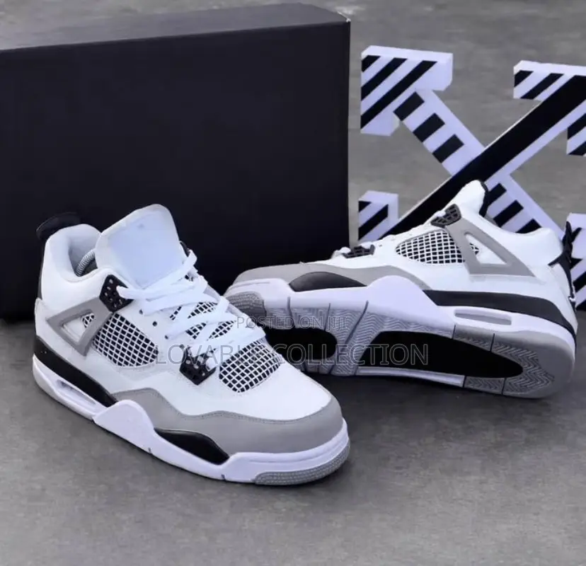 Nike Air Jordan 4 "Chunky Lace" Triple X Sneakers