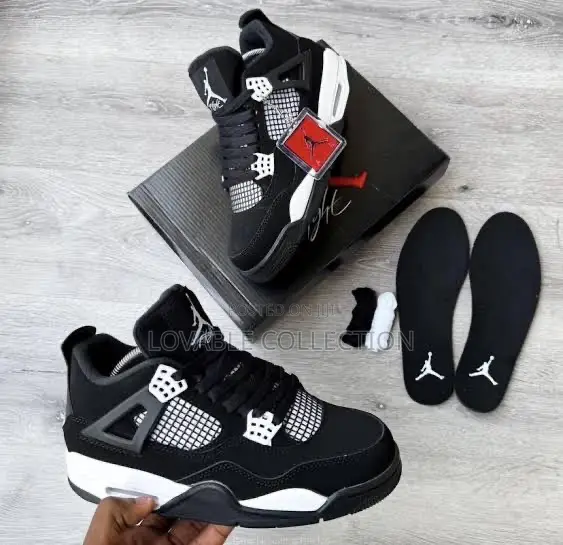 Nike Air Jordan 4 "Chunky Lace" Triple X Sneakers