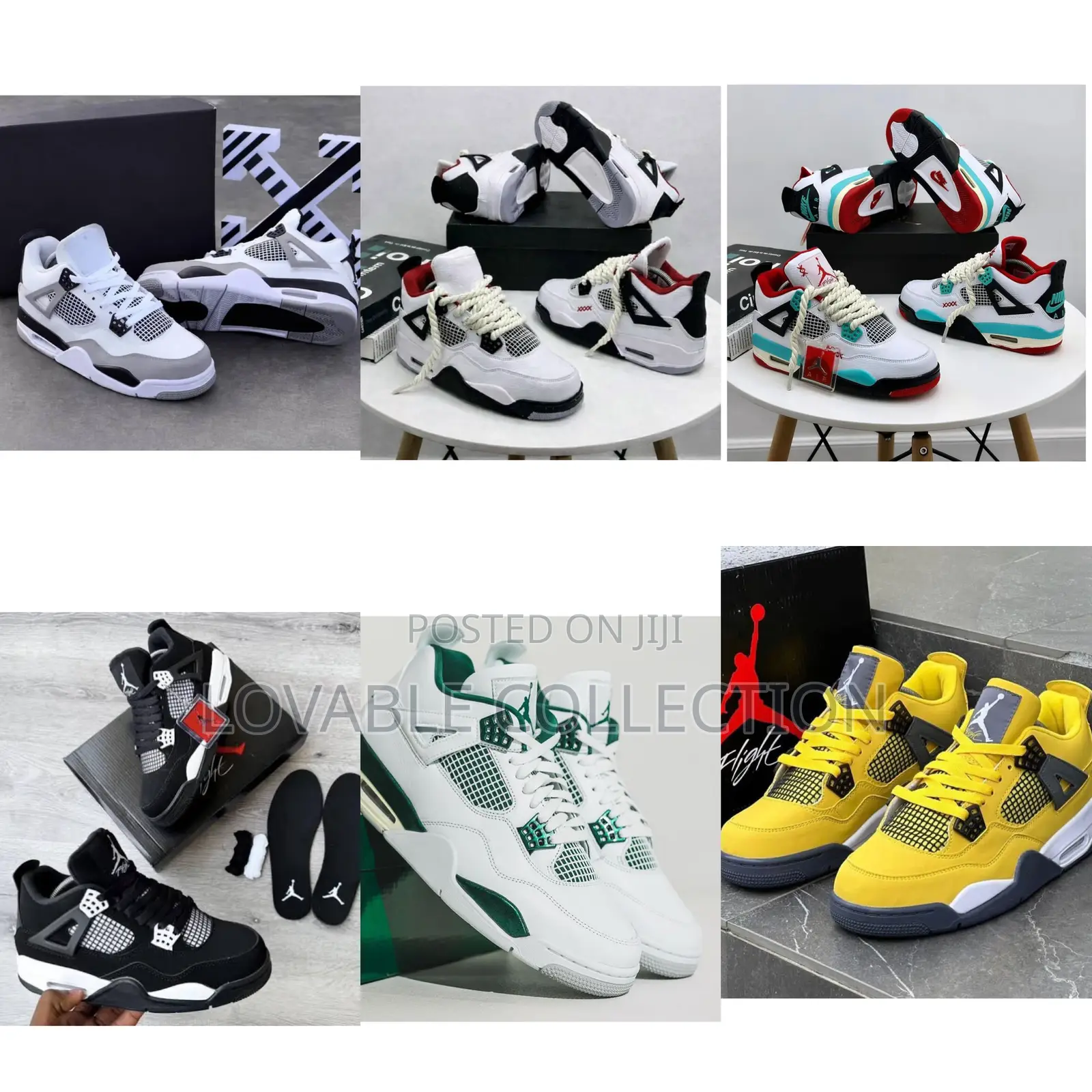 Nike Air Jordan 4 "Chunky Lace" Triple X Sneakers