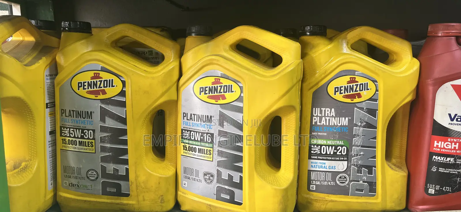 Pennzoil 5w30, 5w20 0w16 0w20