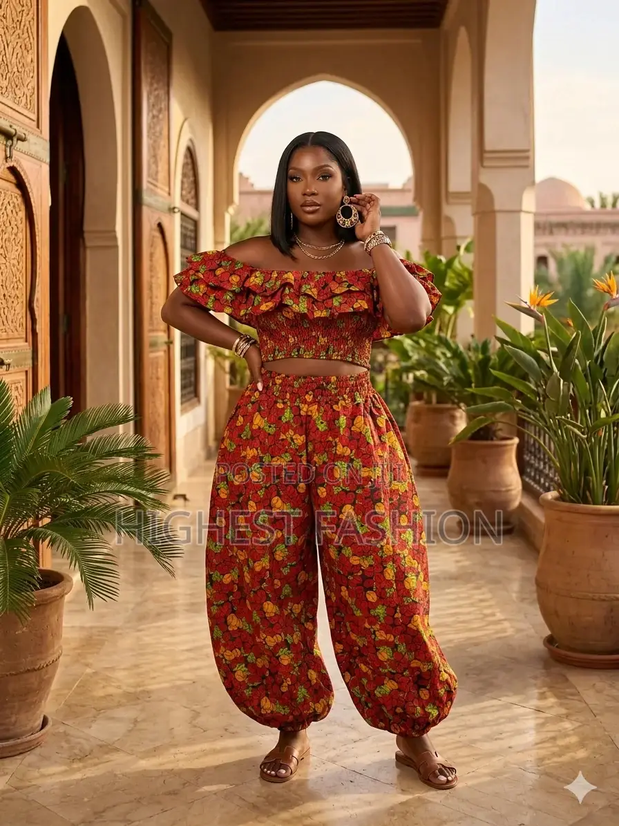 Ankara Pant and Top Set - Style 555