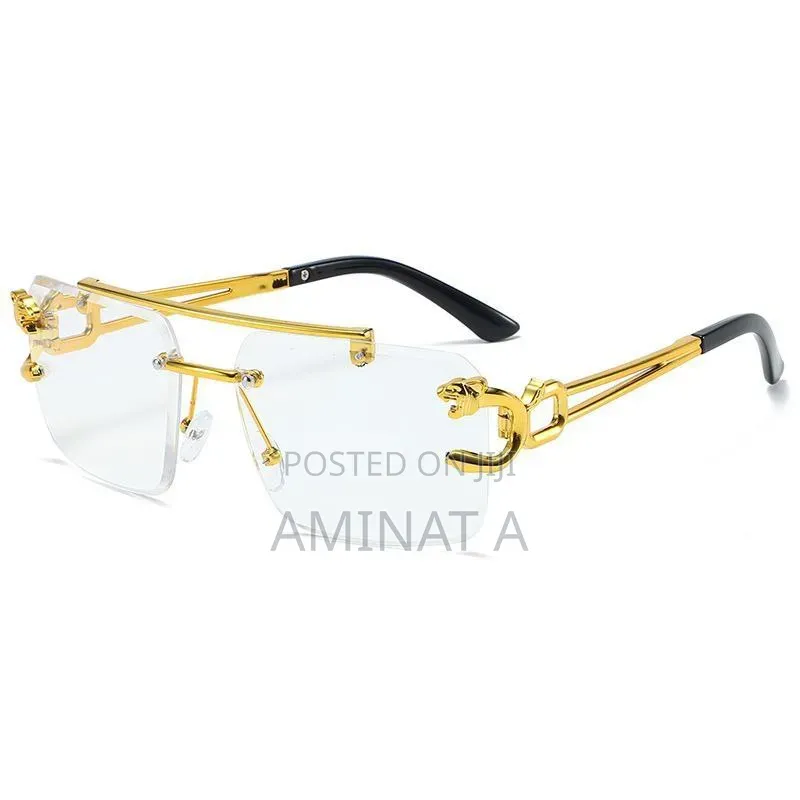 Trendy Vintage Rimless Sunglasses