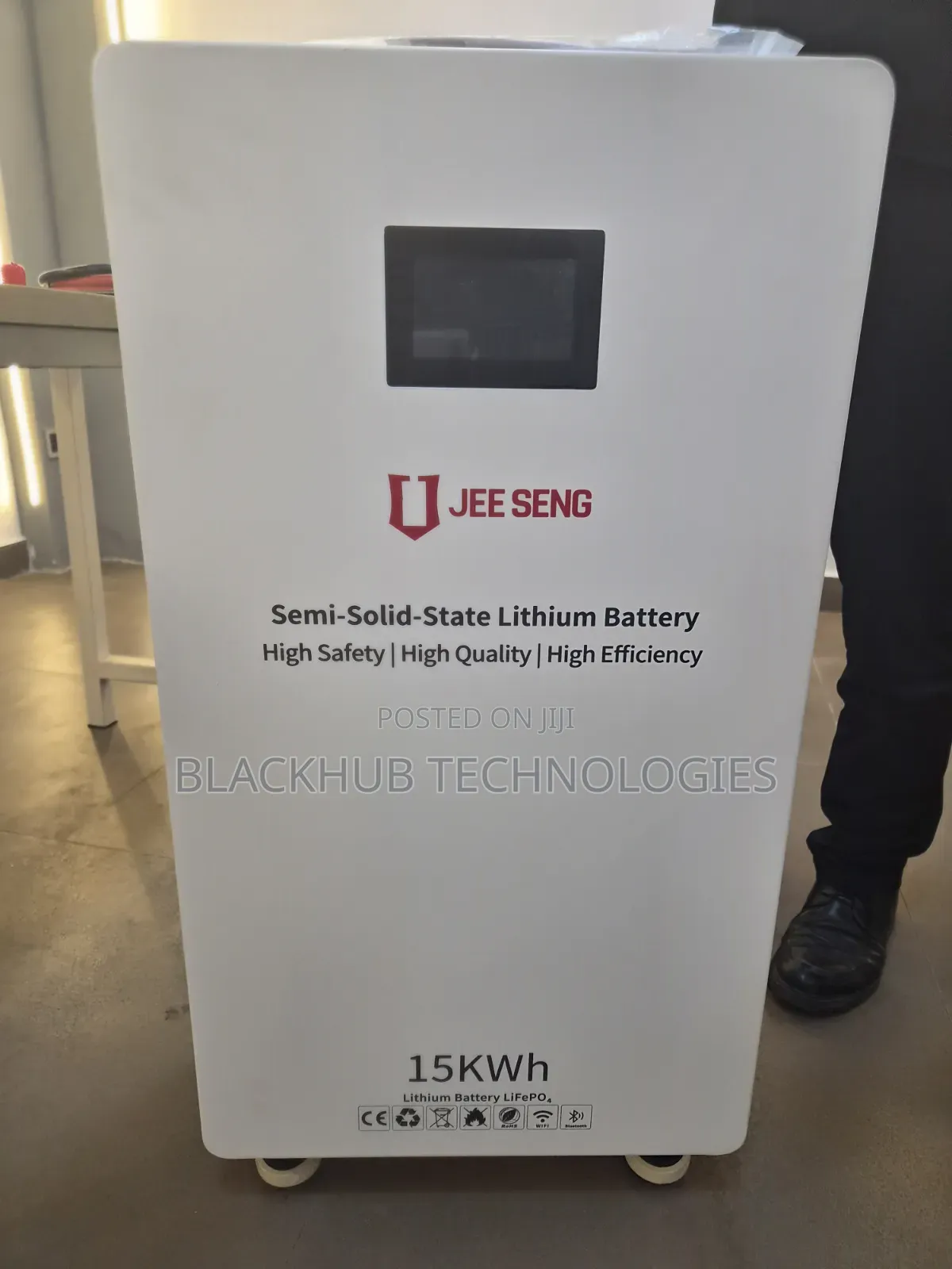 Jee Seng 15kwh Lithium Battery With Bluetooth, Fire Extinguisher, Wifi
