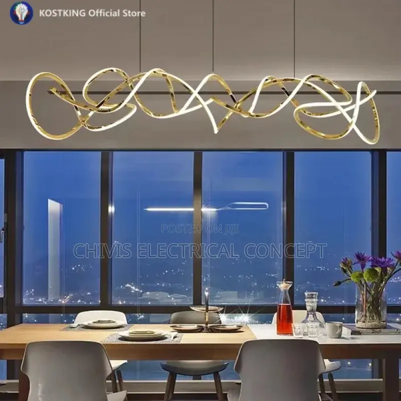 Minimalist Postmodern Electroplated Stainless Steel Silicone Ceiling