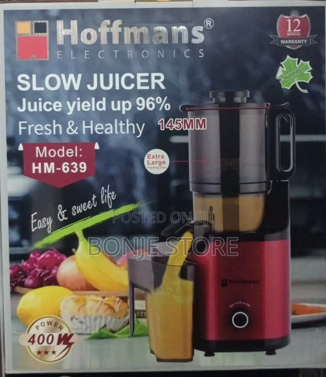Hoffmans Hm: 639 Slow Juicer 400w