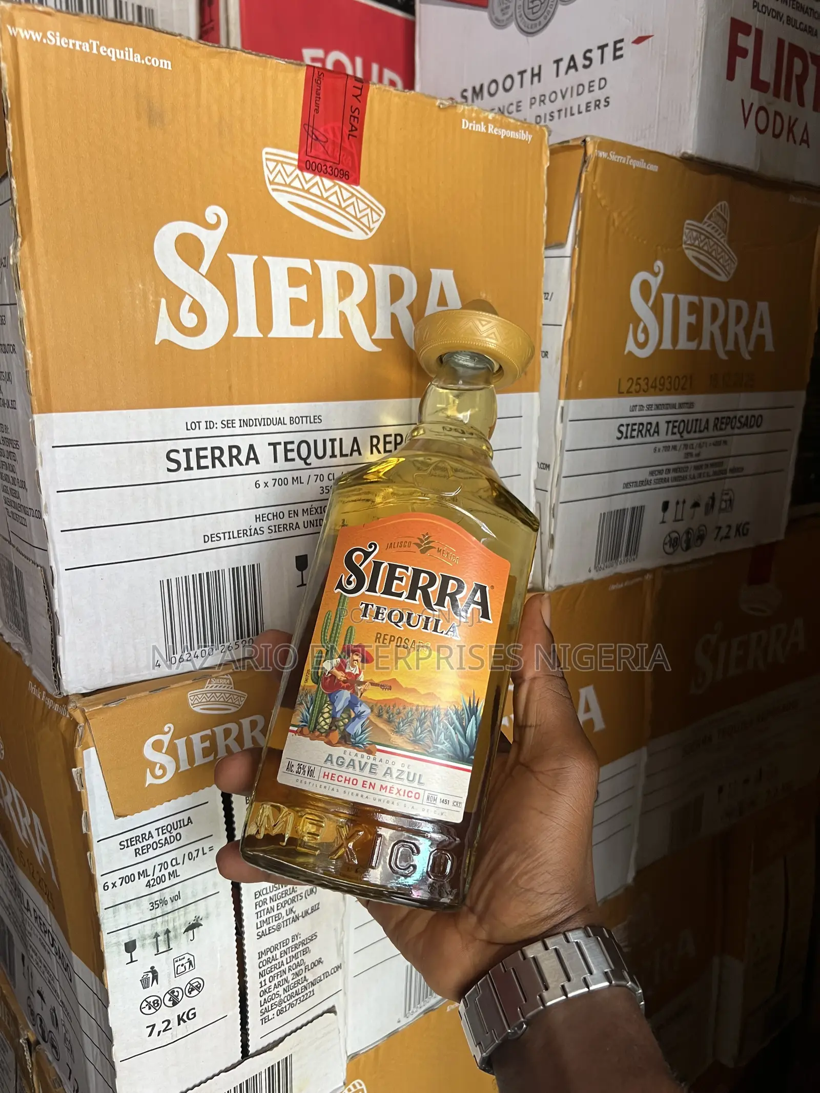 Sierra Tequila Reposado 70cl — Price Of 12 Bottles