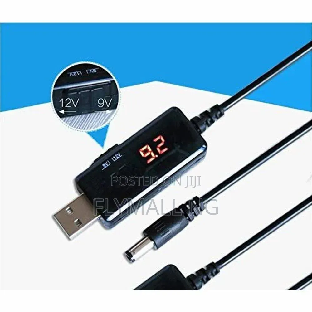 Usb 5v- Dc Pin 9v 12v Dual Converter - Router Ups Power Bank Supply