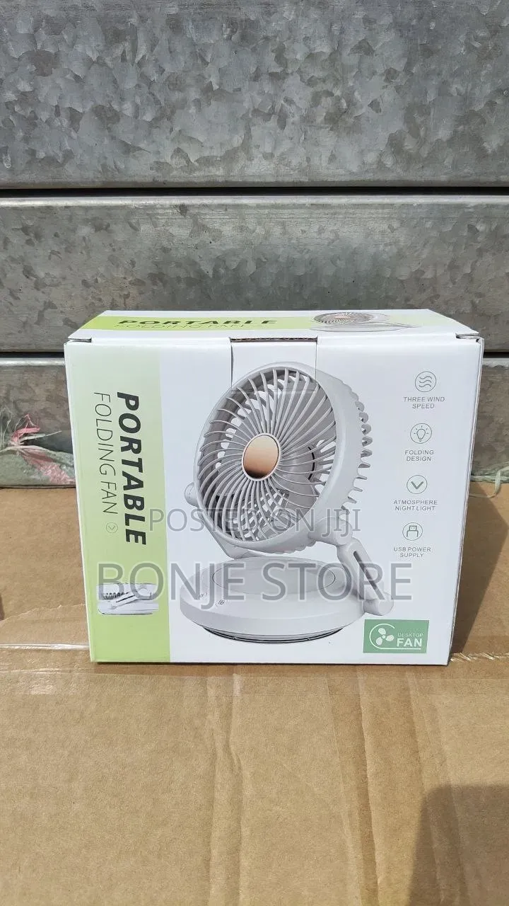 Portable Rechargeable Folding Fan - With Long Lasting Battery