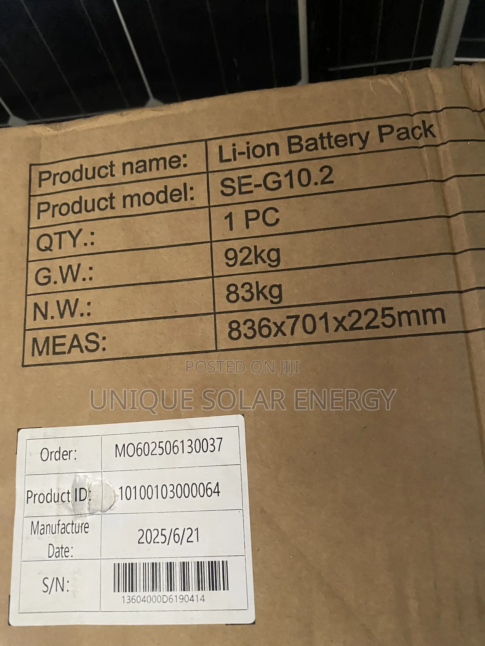 10kwh 48v Deye Lithium Battery