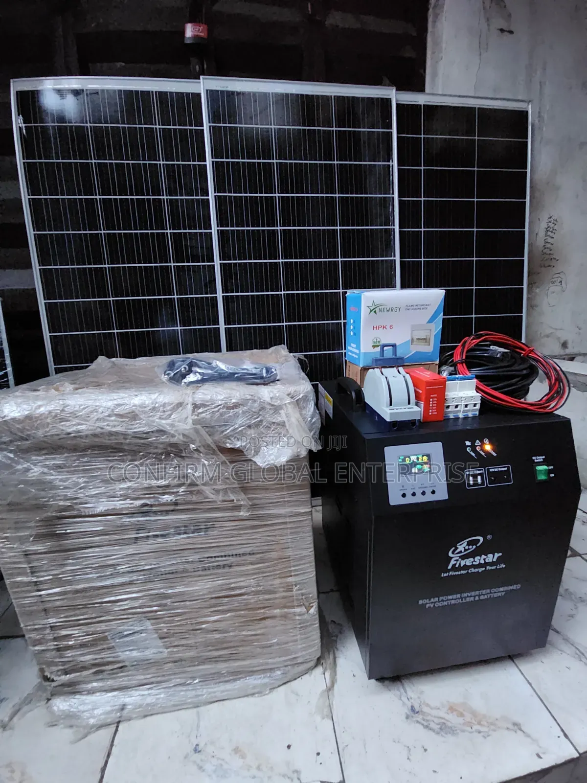 2000w Fivestar Solar Power Generator With 3 Solar Panels