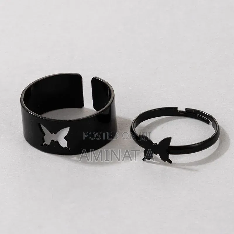 Two Butterfly Knuckle Rings (Gold,Silver, Black)