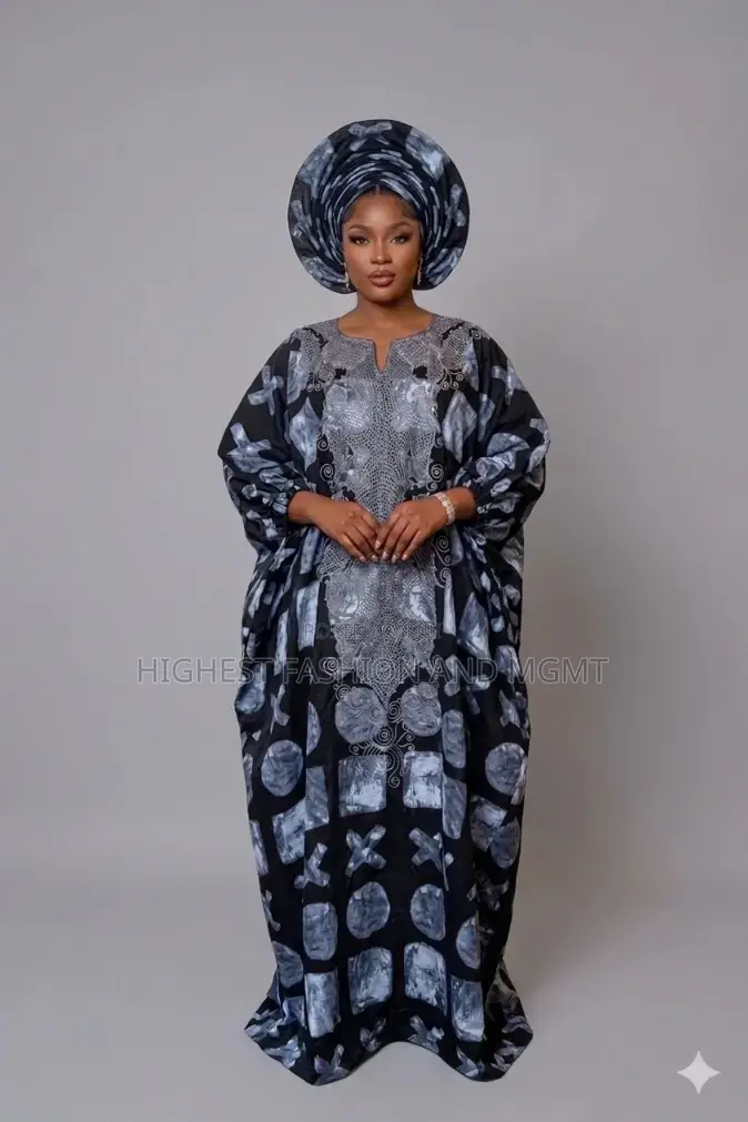 Rich Woman Gown and Scarf - Style 498