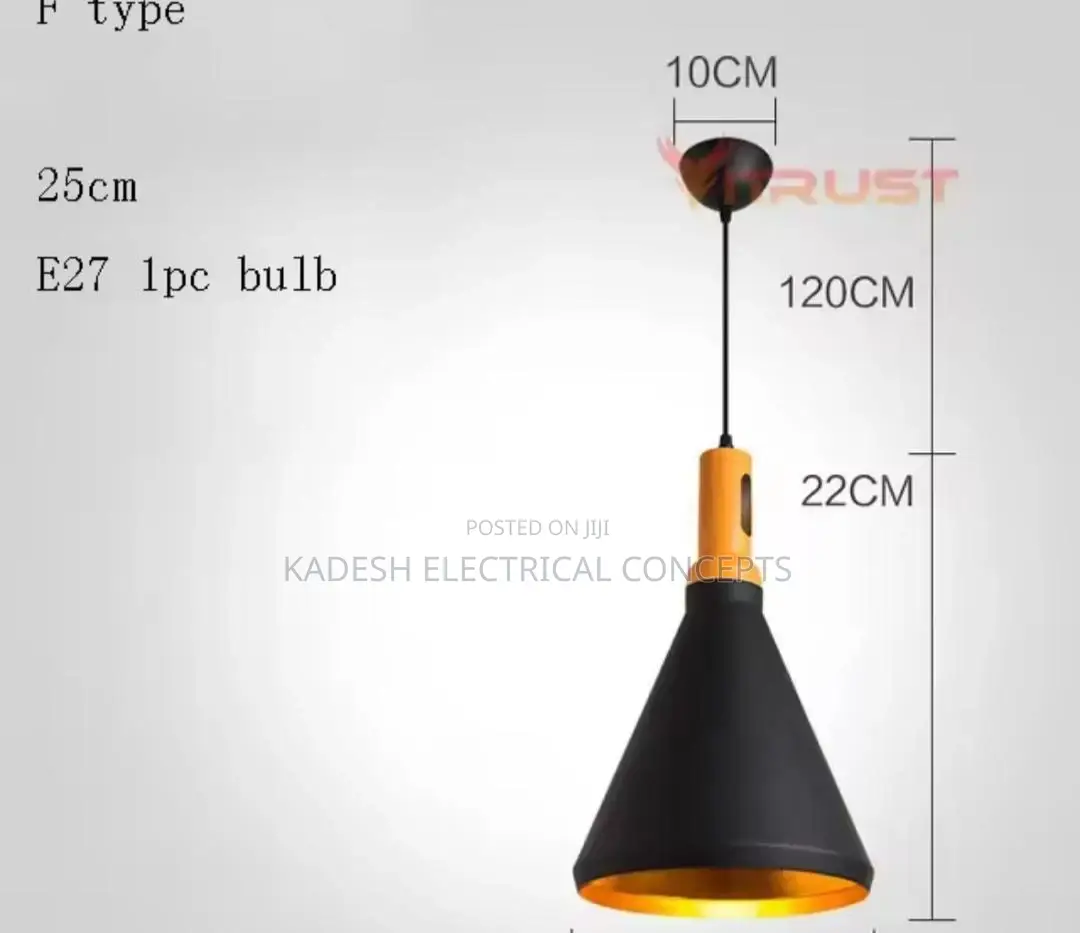 Nordic Retro Industrial Black Ceiling Pendant Lamp for Restaurant