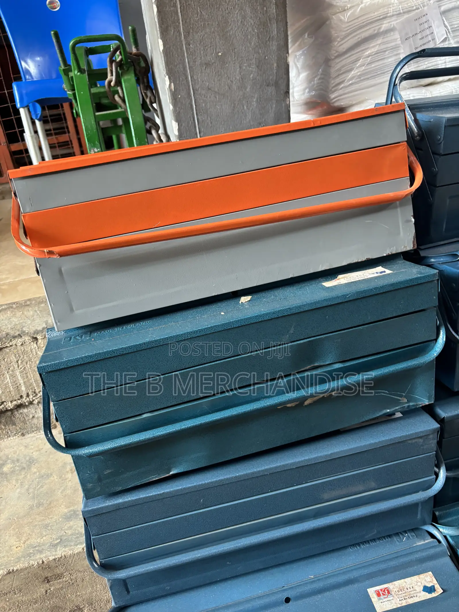 Empty Mechanical Metal Tools Box