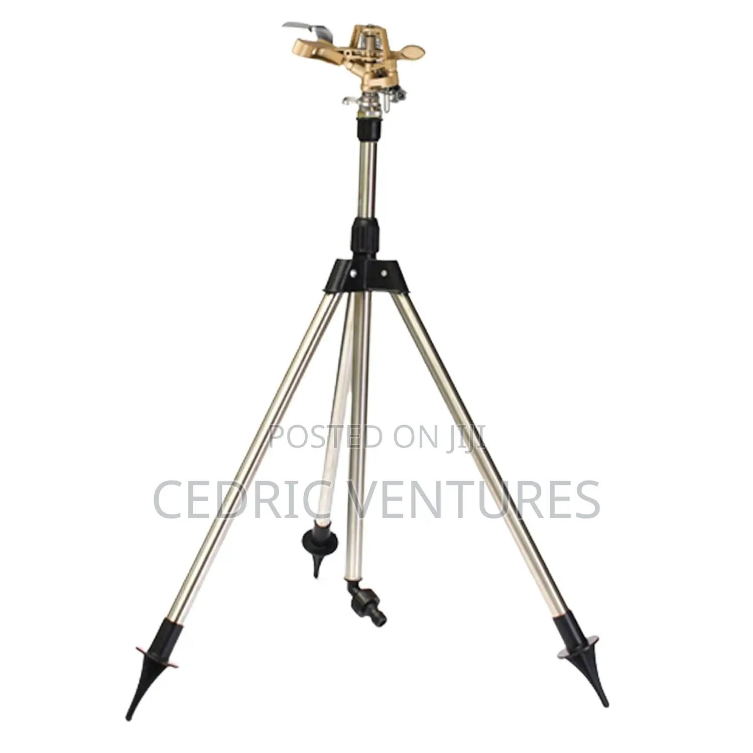 Garden Irrigation Zinc Alloy 360 Nozzle Tripod Set Sprinkler