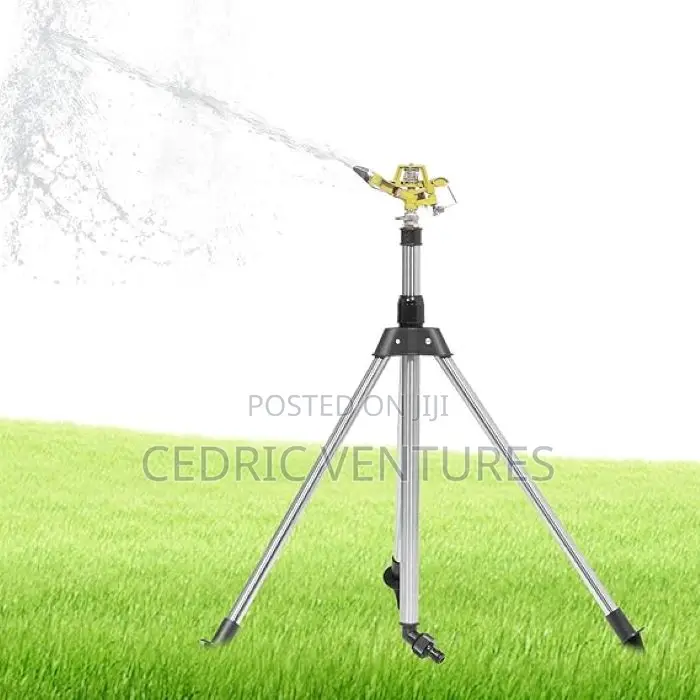 Garden Irrigation Zinc Alloy 360 Nozzle Tripod Set Sprinkler