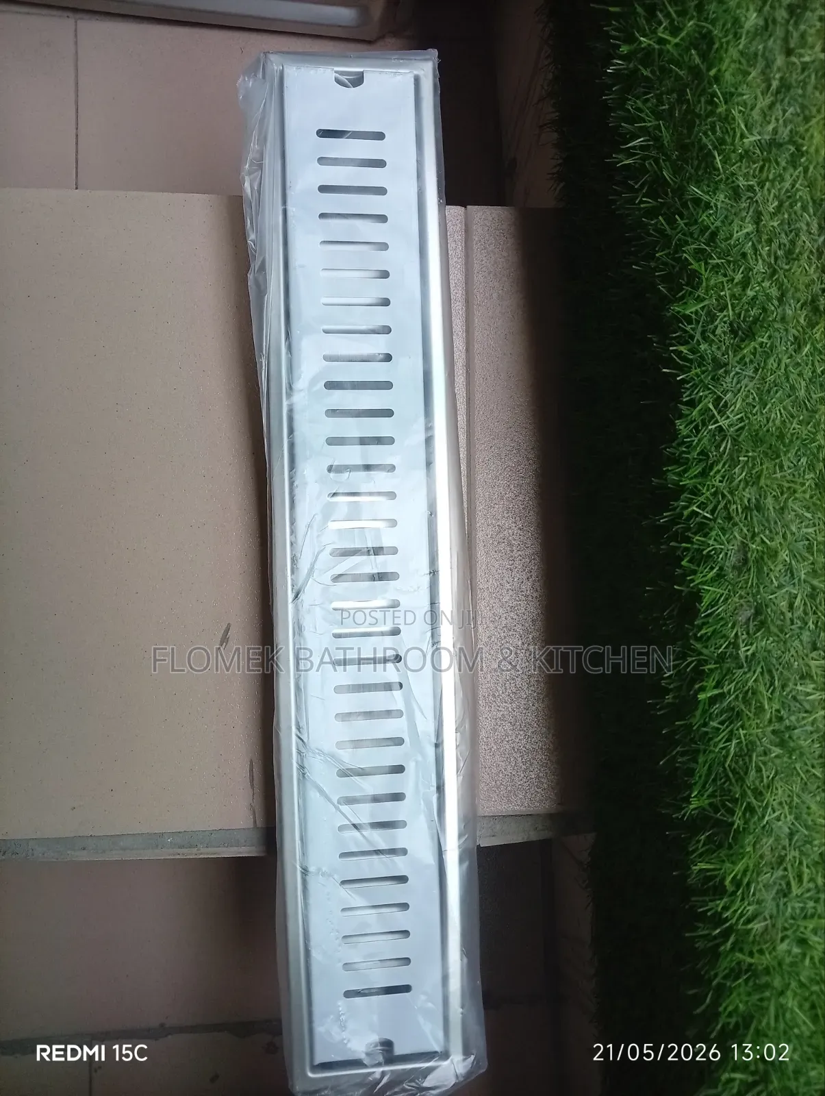 Modern 60cm Stainless Steel Linear Floor Drain – Sleek Shower Grate