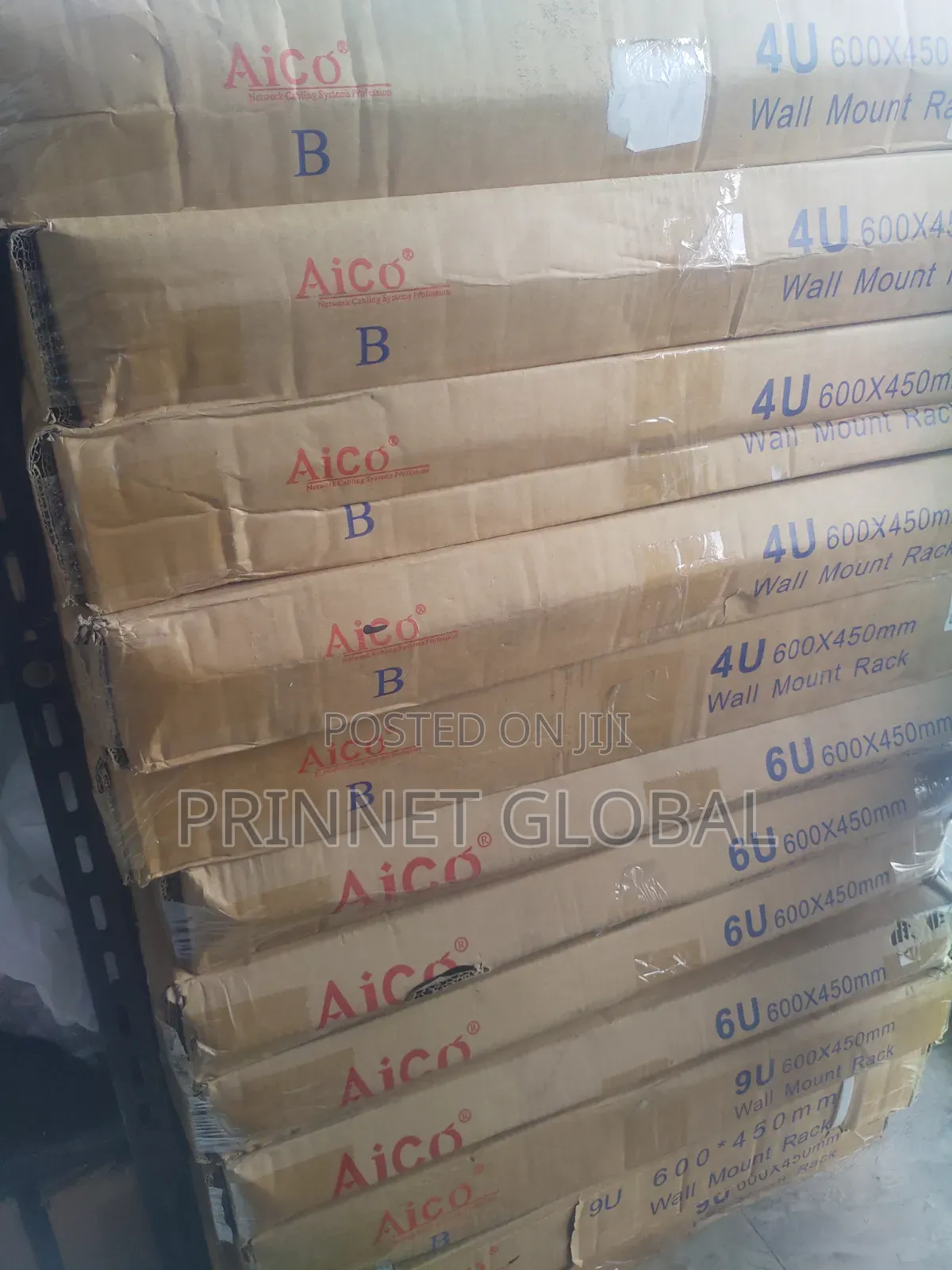 Aico 4u Rack 600 X 450 Wall Mount With Fan