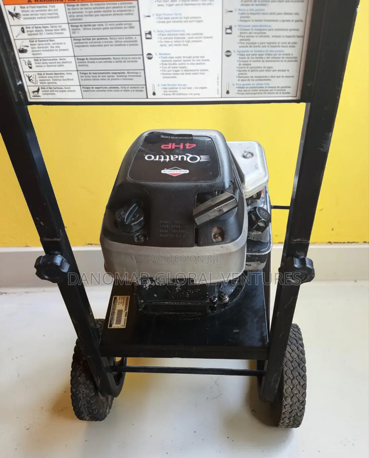 Briggs and Stratton Quattro Petrol Engine High Pressure Washer