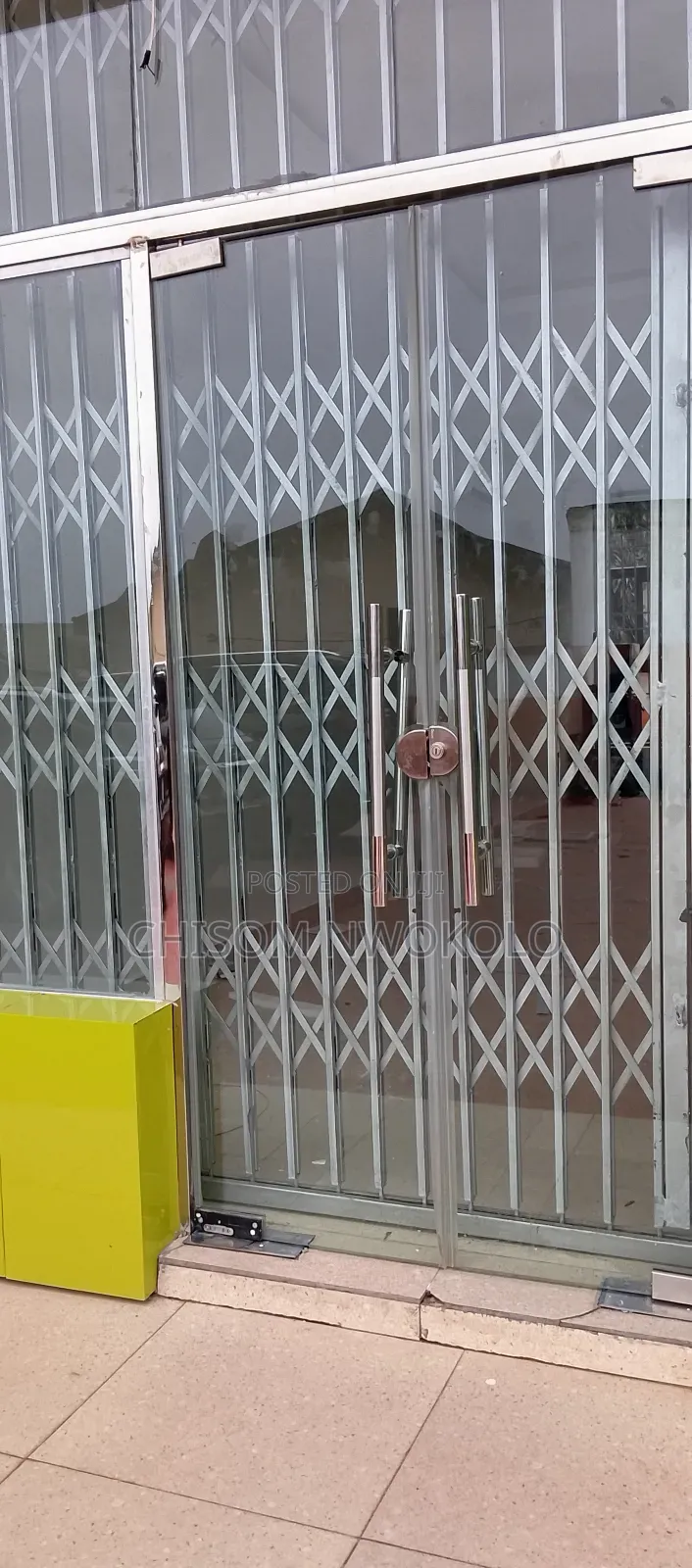 Glass Shelf, And Rolling Doors