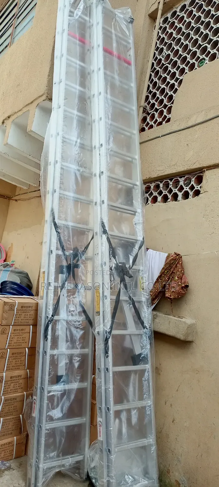 (34ft) 17x2 Aluminium Extension Ladder