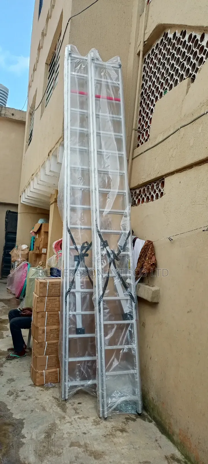 (34ft) 17x2 Aluminium Extension Ladder