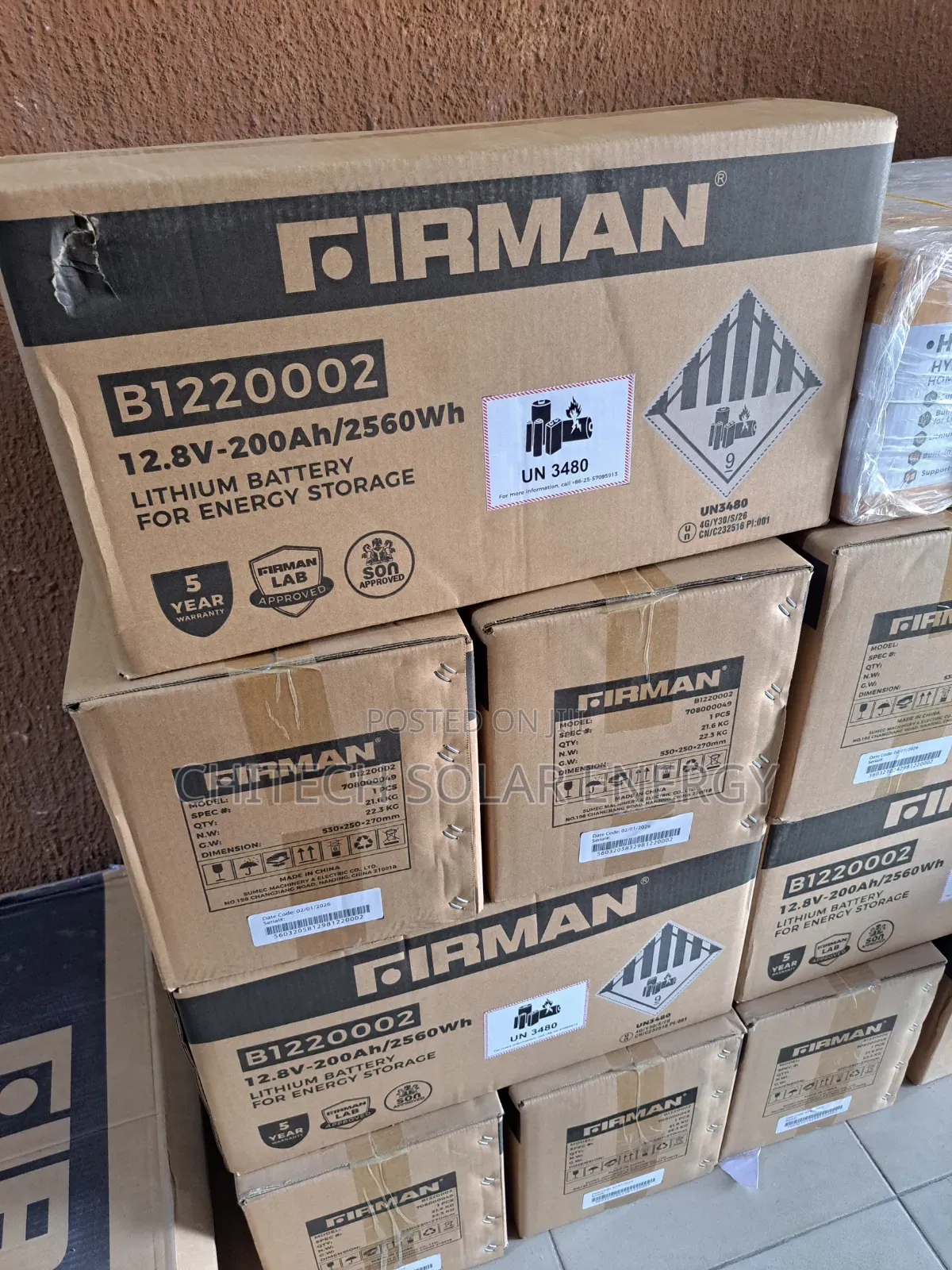 Firman Lithium Battery 12v 2.56kwh