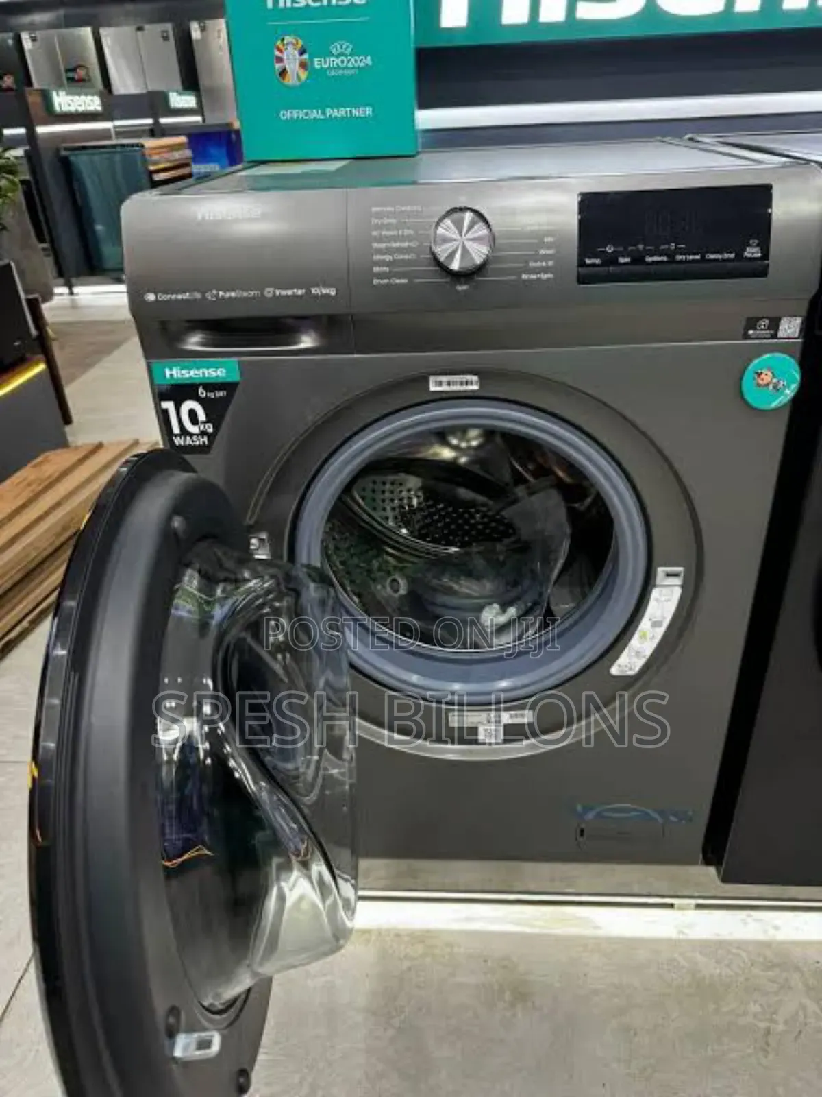 Hisense Inverter 10.5kg Wash Dry Washing Machine, 100% Hygiene Guard