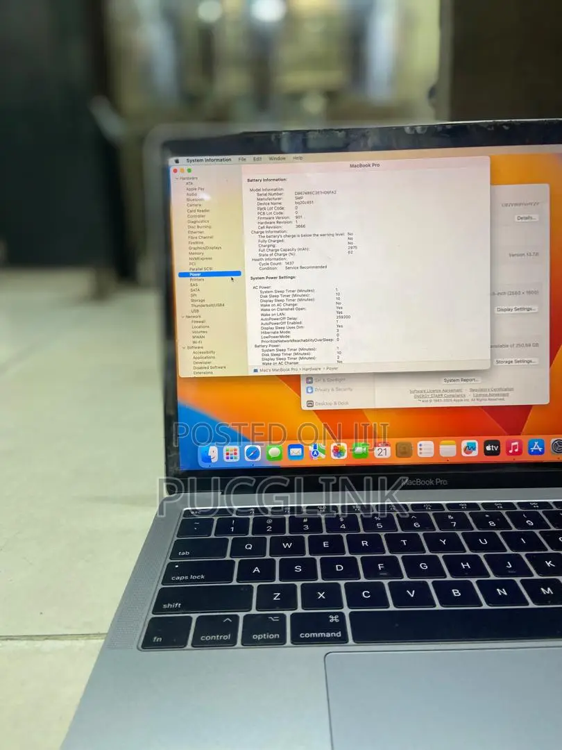 Laptop Apple MacBook Pro 2017 8GB Intel Core i5 SSD 256GB