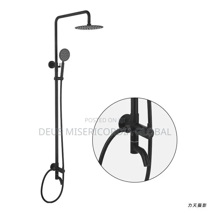 Single Handle Rain Shower [Black]