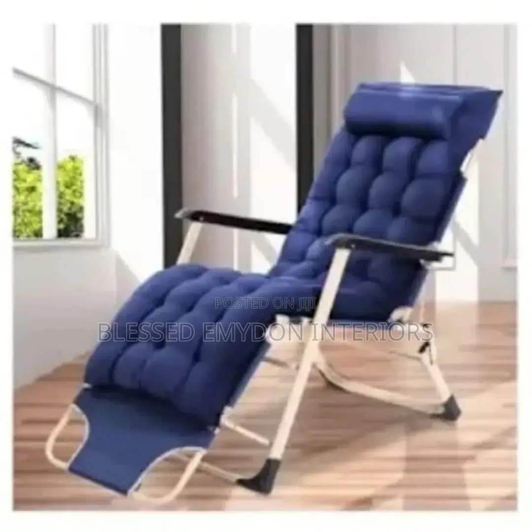 Reclining Folding Chair - Blue