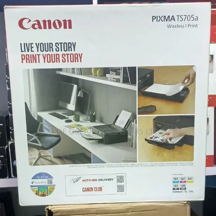 Canon Pixma Ts705a Wireless Photo/Id Card Printer