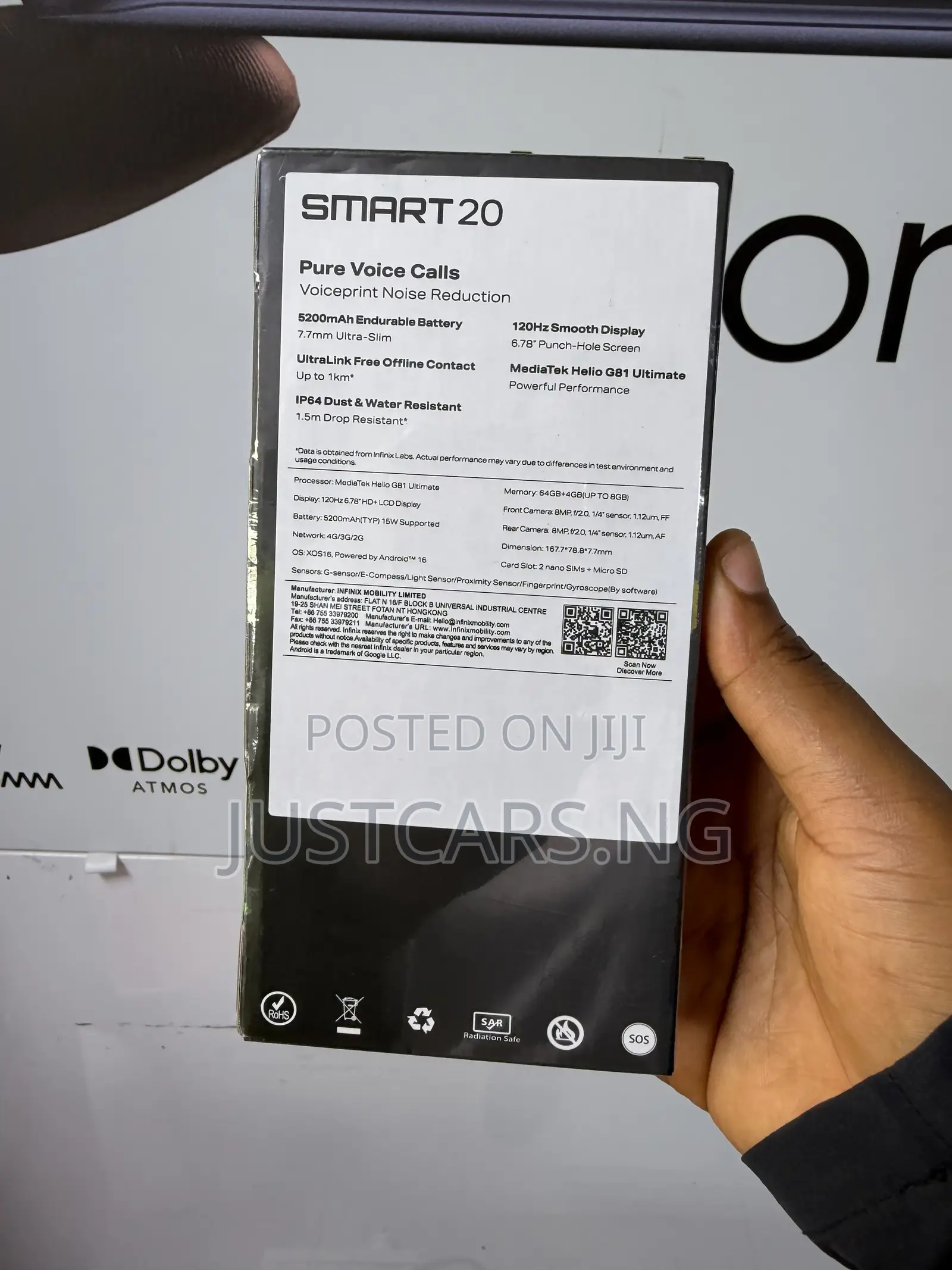 New Infinix Smart 20 64 GB Orange
