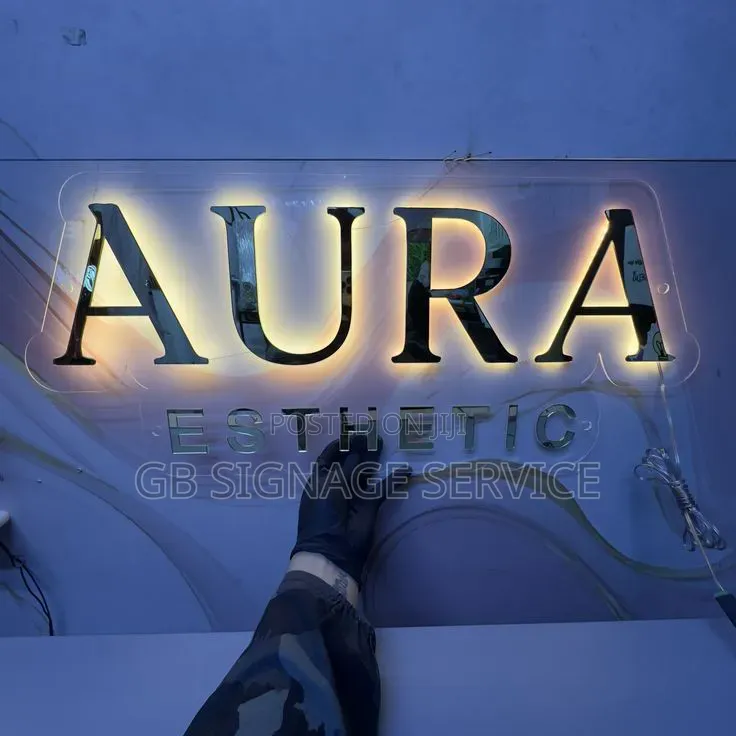 3d Back Lite Wall Sign