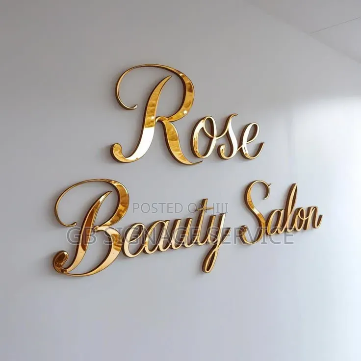 Unique Logo Lettering Signage