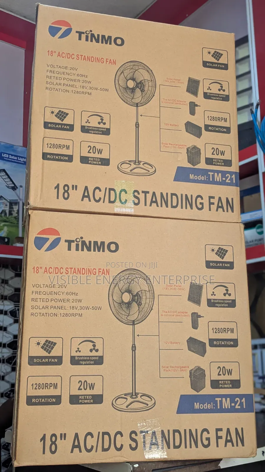 Tinmo 18" Ac/Dc Standing Fan.