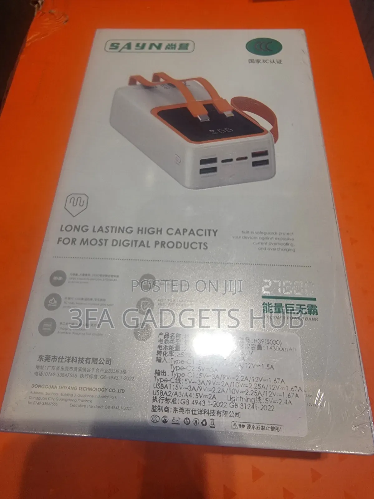 27,000 Mah Sayn Powerbank