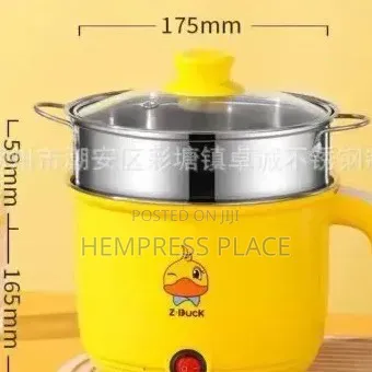 Electric Cooking Pot With Steamer